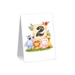 Numar de masa, Botez, Safari, Model NRB32, Carton - imagine 2