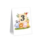 Numar de masa, Botez, Safari, Model NRB32, Carton - imagine 3