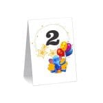 Numar de masa, Botez, Elefantul Cici, Model NRB34, Carton - imagine 2