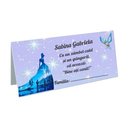 Plic bani Botez, Cenusareasa, Model PB29, Carton, Alb.