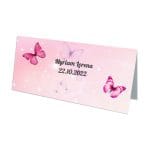 Plic bani Botez, Fluturi, Model PB43, Carton, Alb. - imagine 2