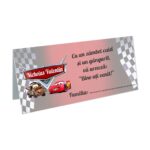 Plic bani Botez, Cars, Model PB32, Carton, Alb.