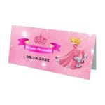 Plic bani Botez, Frumoasa Adormita, Model PB34, Carton, Alb. - imagine 2