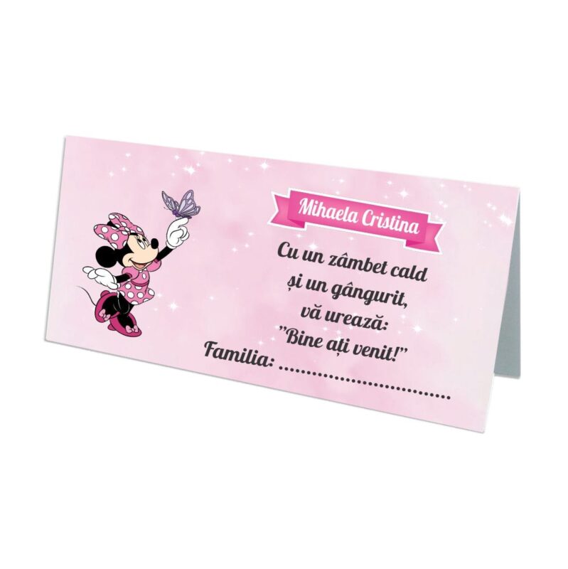 plic bani botez minnie mouse