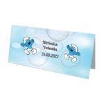 Plic bani Botez, Strumfi, Model PB30, Carton, Alb. - imagine 2