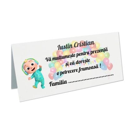 Plic bani Botez, Baby Johny, Model PB38, Carton, Alb.