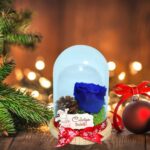 trandafir criogenat albastru
