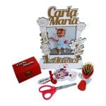 Set Mot Personalizat, Minnie Mouse, 6 Piese, Lemn, 30x20cm, SMD002 - imagine 3