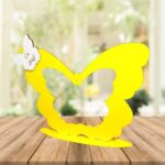 Suport Glob Floral Blank, Fluture, Galben, 33x25cm, SPG001 - imagine 4