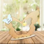 Suport Glob Floral Blank, Fluture, 33x25cm, SPG004 - imagine 4