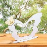 Suport  Glob Floral tip Fluture, Blank, Alb, 33x25cm, SPG009 - imagine 4