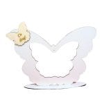 Suport  Glob Floral tip Fluture, Blank, Alb, 33x25cm, SPG009