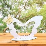 Suport  Glob Floral tip Fluture, Blank, Alb, 33x25cm, SPG010 - imagine 5