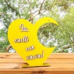 Suport Glob Floral Blank, Inima, Galben, SPG024 - imagine 2