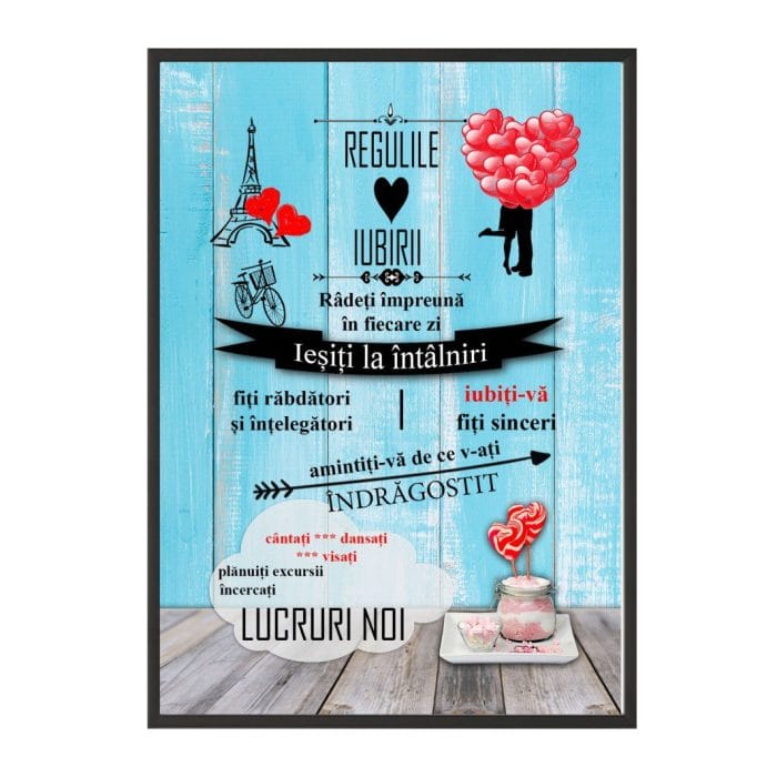 Tablou Reteta Iubirii, A3, 40x30 cm, TBS001 - imagine 1