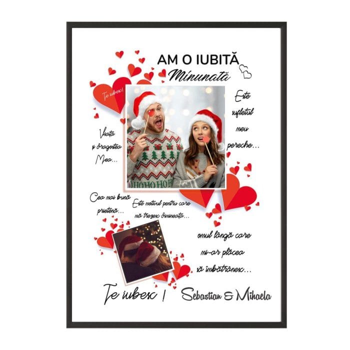 Tablou Personalizat, Poza, O Iubita Minunata, A3, 40x30 cm, TBS006 - imagine 1