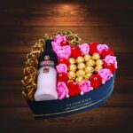 Aranjament Floral Decor Angelli Ferrero Trandafiri Sapun 33 Cm Af016 3