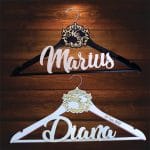 Set Umerase Personalizate, Nunta, Alb Negru, UN0017 - imagine 3