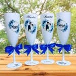 Set 4 Pahare Personalizate, Nunta, Miri, Nasi, Alb, PHRP002 - imagine 3