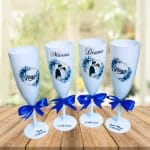 Set 4 Pahare Personalizate, Nunta, Miri, Nasi, Alb, PHRP002 - imagine 4