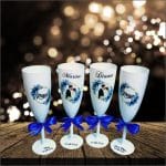 Set 4 Pahare Personalizate, Nunta, Miri, Nasi, Alb, PHRP002 - imagine 5