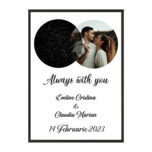 Tablou Aniversare Cuplu A3 40 30 Cm Tbs014