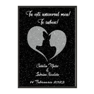 Tablou Romantic Personalizat Te Iubesc A3 40 30 Cm Tbs013