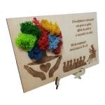 Decoratiune Cadou, Personalizata, Invatatoare, Licheni, Lemn, 25x16cm, DCPS013 - imagine 2
