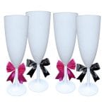 Set 4 Pahare Personalizate, Nunta, Miri, Nasi, Alb, PHRP007 - imagine 5