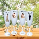 Set 4 Pahare Personalizate, Nunta, Miri, Nasi, Alb, PHRP009 - imagine 2