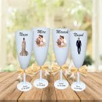 Set 4 Pahare Personalizate, Nunta, Miri, Nasi, Alb, PHRP009 - imagine 4