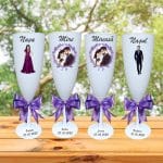 Set 4 Pahare Personalizate, Nunta, Miri, Nasi, Alb, PHRP011 - imagine 2