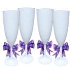 Set 4 Pahare Personalizate, Nunta, Miri, Nasi, Alb, PHRP029 - imagine 5