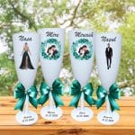 Set 4 Pahare Personalizate, Nunta, Miri, Nasi, Alb, PHRP015 - imagine 2