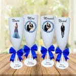 Set 4 Pahare Personalizate, Nunta, Miri, Nasi, Alb, PHRP019 - imagine 2