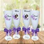 Set 4 Pahare Personalizate, Nunta, Miri, Nasi, Alb, PHRP029 - imagine 4