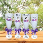 Set 4 Pahare Personalizate, Nunta, Miri, Nasi, Alb, PHRP031 - imagine 4