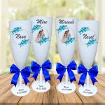 Set 4 Pahare Personalizate, Nunta, Miri, Nasi, Alb, PHRP035 - imagine 2