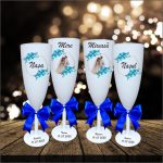 Set 4 Pahare Personalizate, Nunta, Miri, Nasi, Alb, PHRP035 - imagine 3