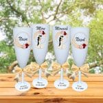 Set 4 Pahare Personalizate, Nunta, Miri, Nasi, Alb, PHRP037 - imagine 2