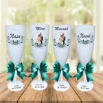 Set 4 Pahare Personalizate, Nunta, Miri, Nasi, Alb, PHRP039 - imagine 2