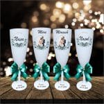 Set 4 Pahare Personalizate, Nunta, Miri, Nasi, Alb, PHRP039 - imagine 3