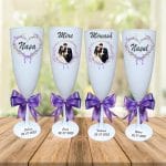 Set 4 Pahare Personalizate, Nunta, Miri, Nasi, Alb, PHRP045 - imagine 2