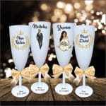 Set 4 Pahare Personalizate, Nunta, Miri, Nasi, Alb, PHRP047 - imagine 3