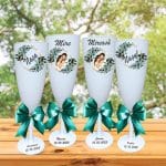 Set 4 Pahare Personalizate, Nunta, Miri, Nasi, Alb, PHRP053 - imagine 4