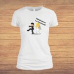 Tricou mireasă personalizat, Bumbac, Alb, TMD004 - imagine 4
