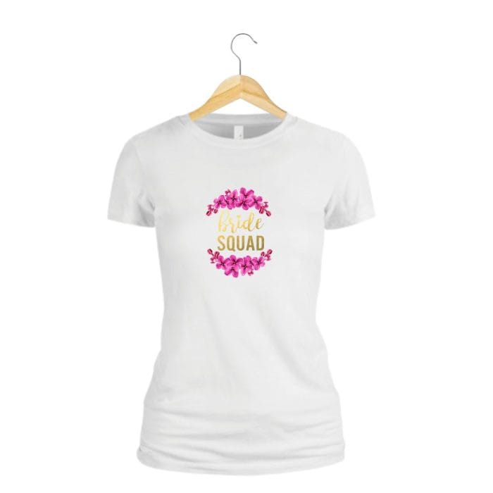 Tricou domnisoara de onoare personalizat, Bumbac, Alb, TMD013.1 - imagine 2