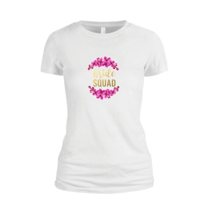 Tricou domnisoara de onoare personalizat, Bumbac, Alb, TMD013.1 - imagine 1