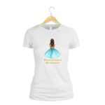 Tricou domnisoara de onoare personalizat, Bumbac, Alb, TMD018.1 - imagine 2