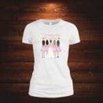 Tricou domnisoara de onoare personalizat, Bumbac, Alb, TMD0019.1 - imagine 3